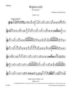 Regina coeli in C major (K.108) (Wind Set)