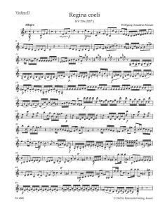 Regina coeli in C major (K.276) (Violin II)