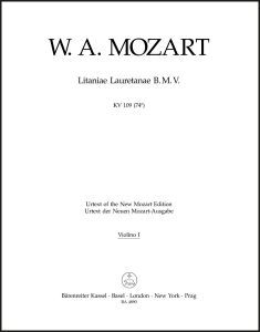 Litaniae Lauretanae B.M.V. in B-flat major (K.109) (Violin I)