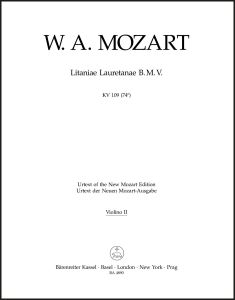 Litaniae Lauretanae B.M.V. in B-flat major (K.109) (Violin II)