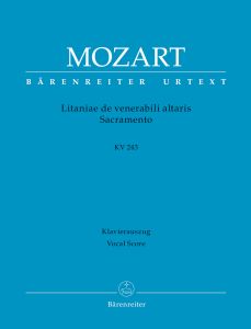 Litaniae de venerabili altaris Sacramento in E-flat major (K.243) (Vocal Score)