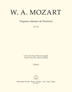 Vesperae solennes de Dominica (K.321) (Violin I)