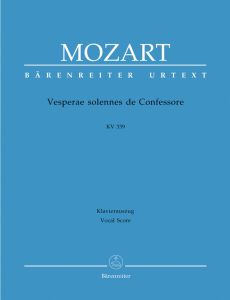 Vesperae solennes de Confessore (K.339) (Solemn Vespers) (Vocal Score)