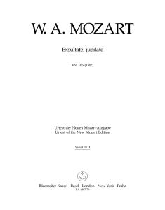 Exsultate, jubilate (K.165) (Viola)