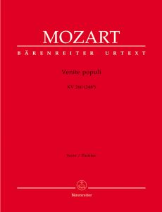 Venite populi in D major (K.260) (Full Score)