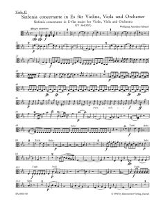 Sinfonia concertante for Violin, Viola and Orchestra in E-flat major (K.364) (Viola II)