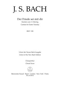 Cantata No.158 Der Friede sei mit dir (BWV 158) (Choral Score)