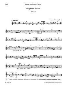 Cantata No.166 Wo gehest du hin? (BWV 166) (Oboe)