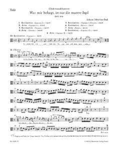Cantata No.208 Was mir behagt, ist nur die muntre Jagd (BWV 208) (Viola)