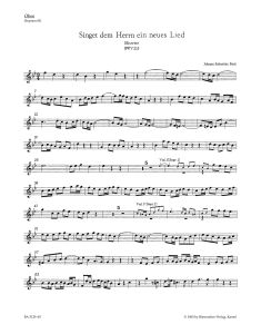 Motet No.1 Singet dem Herrn ein neues Lied (BWV 225) (Wind Set)