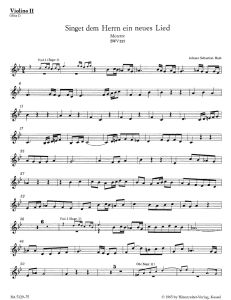 Motet No.1 Singet dem Herrn ein neues Lied (BWV 225) (Violin II)