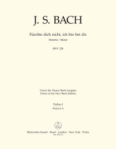 Motet No.4 Fürchte dich nicht, ich bin bei dir (BWV 228) (Violin I)