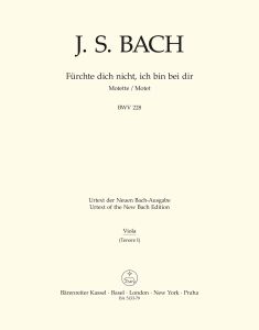 Motet No.4 Fürchte dich nicht, ich bin bei dir (BWV 228) (Viola)