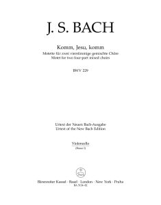 Motet No.5 Komm, Jesu, komm (BWV 229) (Cello)