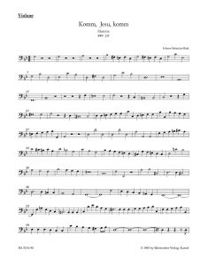 Motet No.5 Komm, Jesu, komm (BWV 229) (Double Bass)