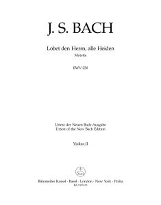 Motet No.6 Lobet den Herrn, alle Heiden (BWV 230) (Violin II)