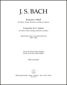 Concerto for Violin and Oboe in C minor (reconstructed from BWV 1060) (Oboe solo)