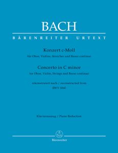 Concerto for Violin and Oboe in C minor (reconstructed from BWV 1060) (Violin, Oboe & Piano)