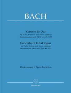Concerto for Viola in E-flat major (reconstruction based on BWV 169, 49, 1053) (Viola & Piano)
