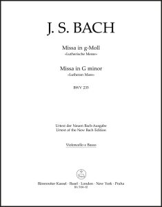 Mass in G minor (BWV 235) Lutheran Mass 3 (Cello/Bass/Bassoon)