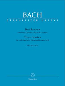 Three Sonatas for Viola (Viola da gamba) and Harpsichord (BWV 1027-1029)