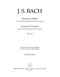 Double Concerto for Two Violins in D minor (BWV 1043) (Cello/Bass)