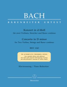 Double Concerto for Two Violins in D minor (BWV 1043) (2 Violins & Piano)