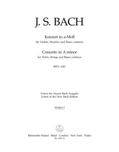 Concerto for Violin in A minor (BWV 1041) (Violin I)