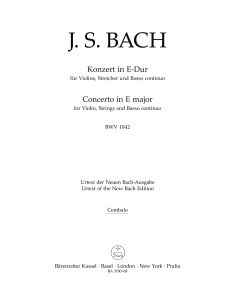 Concerto for Violin in E major (BWV 1042) (Cembalo)