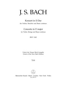 Concerto for Violin in E major (BWV 1042) (Viola)