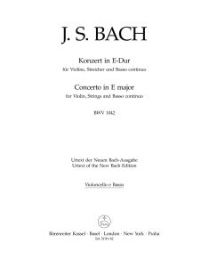 Concerto for Violin in E major (BWV 1042) (Cello/Bass)