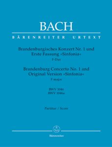 Brandenburg Concerto No.1 in F major (BWV 1046) (Full Score, paperback)