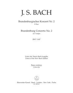 Brandenburg Concerto No.2 in F major (BWV 1047) (Cello)