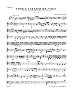 Concerto for Piano No.6 in B-flat major (K.238) (Violin II)