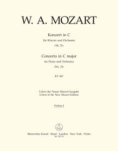 Concerto for Piano No.21 in C major (K.467) (Violin I)
