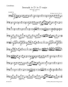 Serenade in D major (K.239) (Serenata notturna) (Bass)