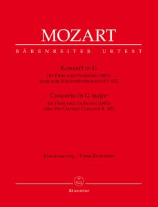 Concerto for Flute in G major in an arrangement of the Clarinet Concerto (K.622) (Flute & Piano)