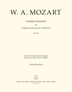 Laudate Dominum (K.339) from the Vesperae solennes de Confessore (Cello/Bass)
