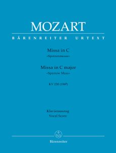 Mass in C major (K.220) Sparrow Mass (Vocal Score)