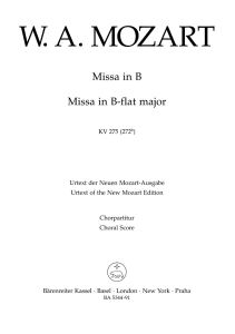 Missa Brevis in B-flat major (K.275) (Choral Score)