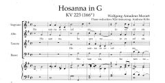 Hosanna in G major (K.223) (Vocal Score)