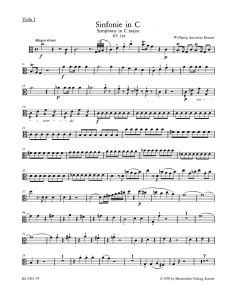 Symphony No.34 in C major (K.338) (Viola I)