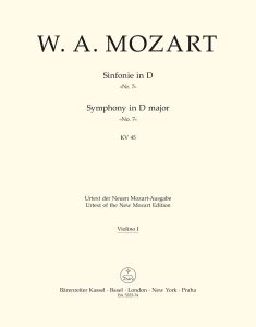 Symphony No.7 in D major (K.45) (Violin I)