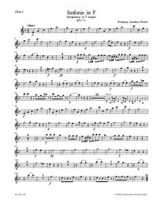 Symphony in F major (K.75) (Wind Set)