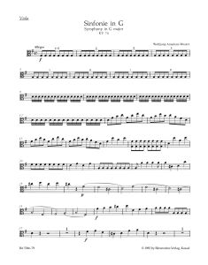Symphony No.10 in G major (K.74) (Viola)