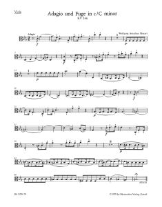 Adagio and Fugue for Strings in C minor (K.546) (Viola)
