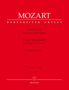 Single Movements for Violin & Orchestra (K.261, K.269 K.373) (Full Score)