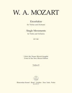 Single Movements for Violin & Orchestra (K.261, K.269 K.373) (Violin II)