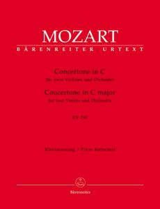 Concertone for two Violins in C major (K.190) (Two Violins & Piano)