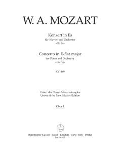 Concerto for Piano No.14 in E-flat major (K.449) (Wind Set)